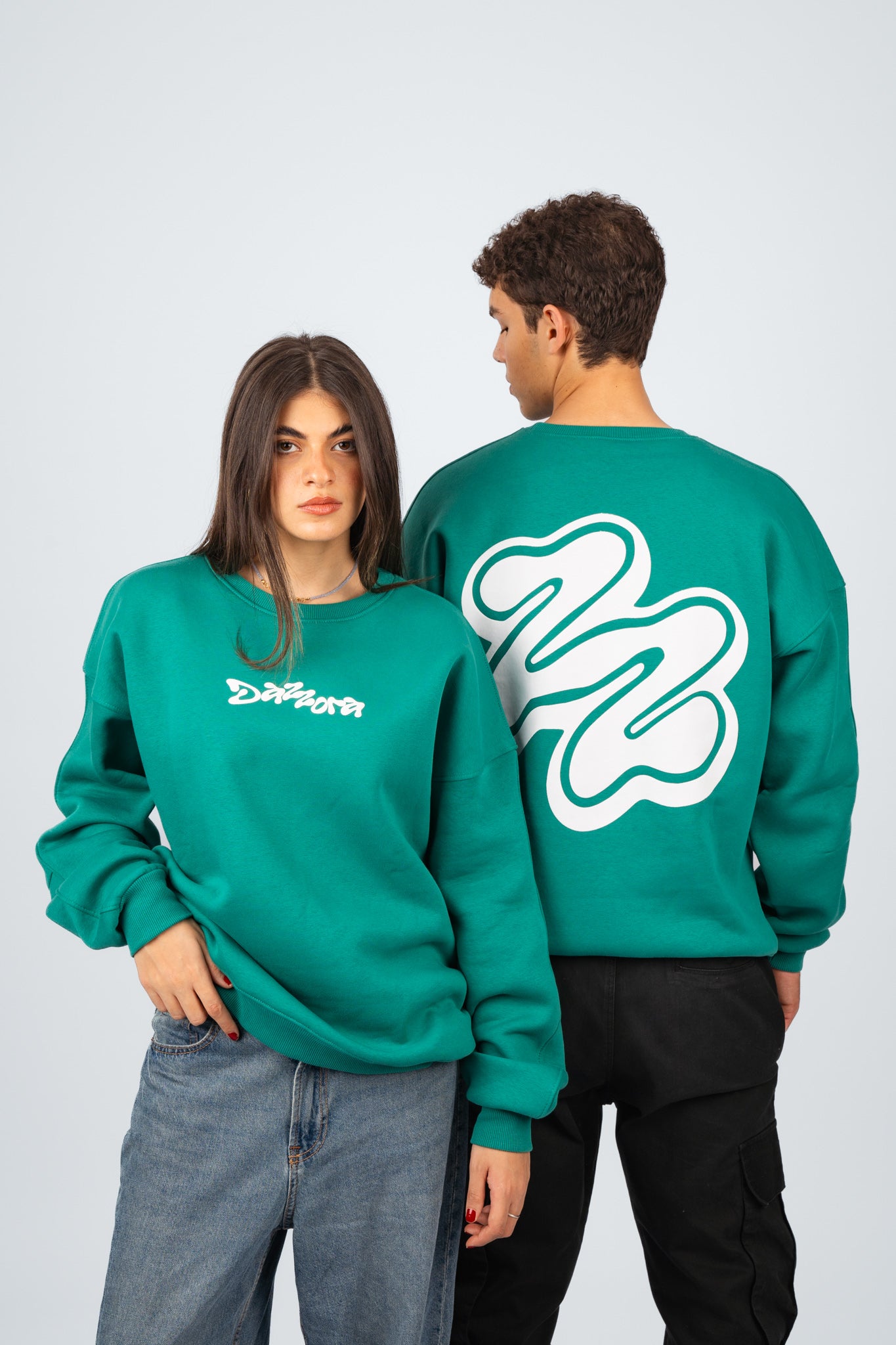 Dazz Teal Crewneck