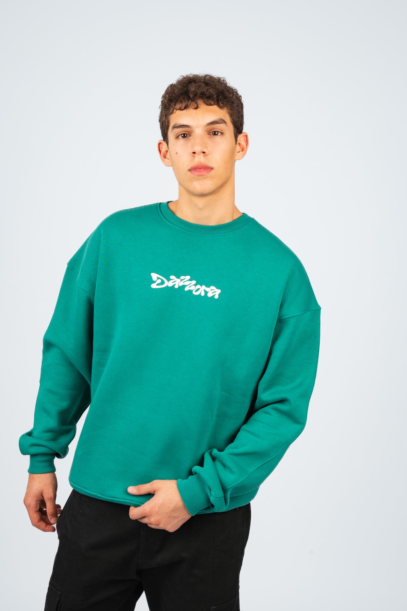 Dazz Teal Crewneck