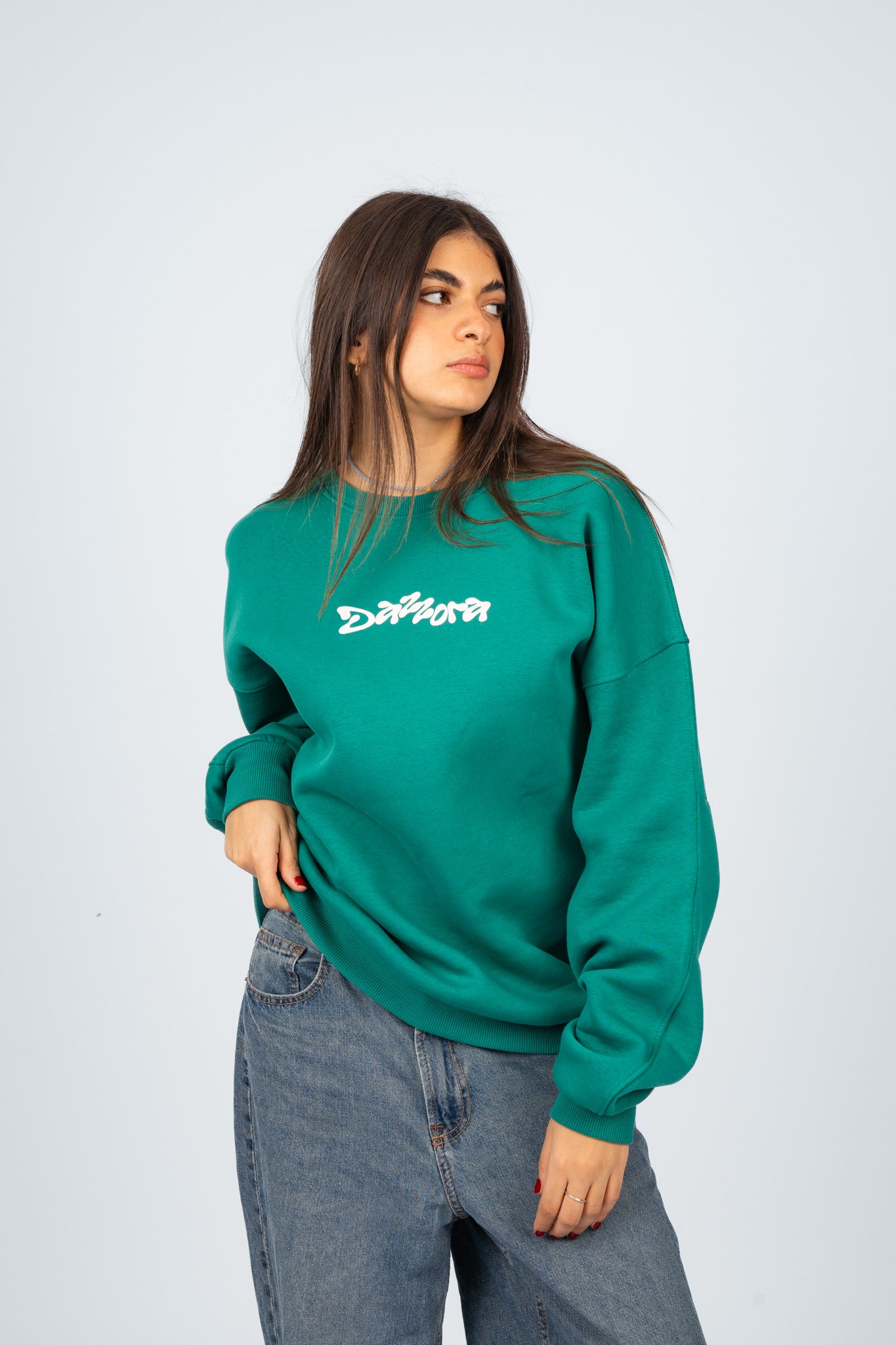 Dazz Teal Crewneck