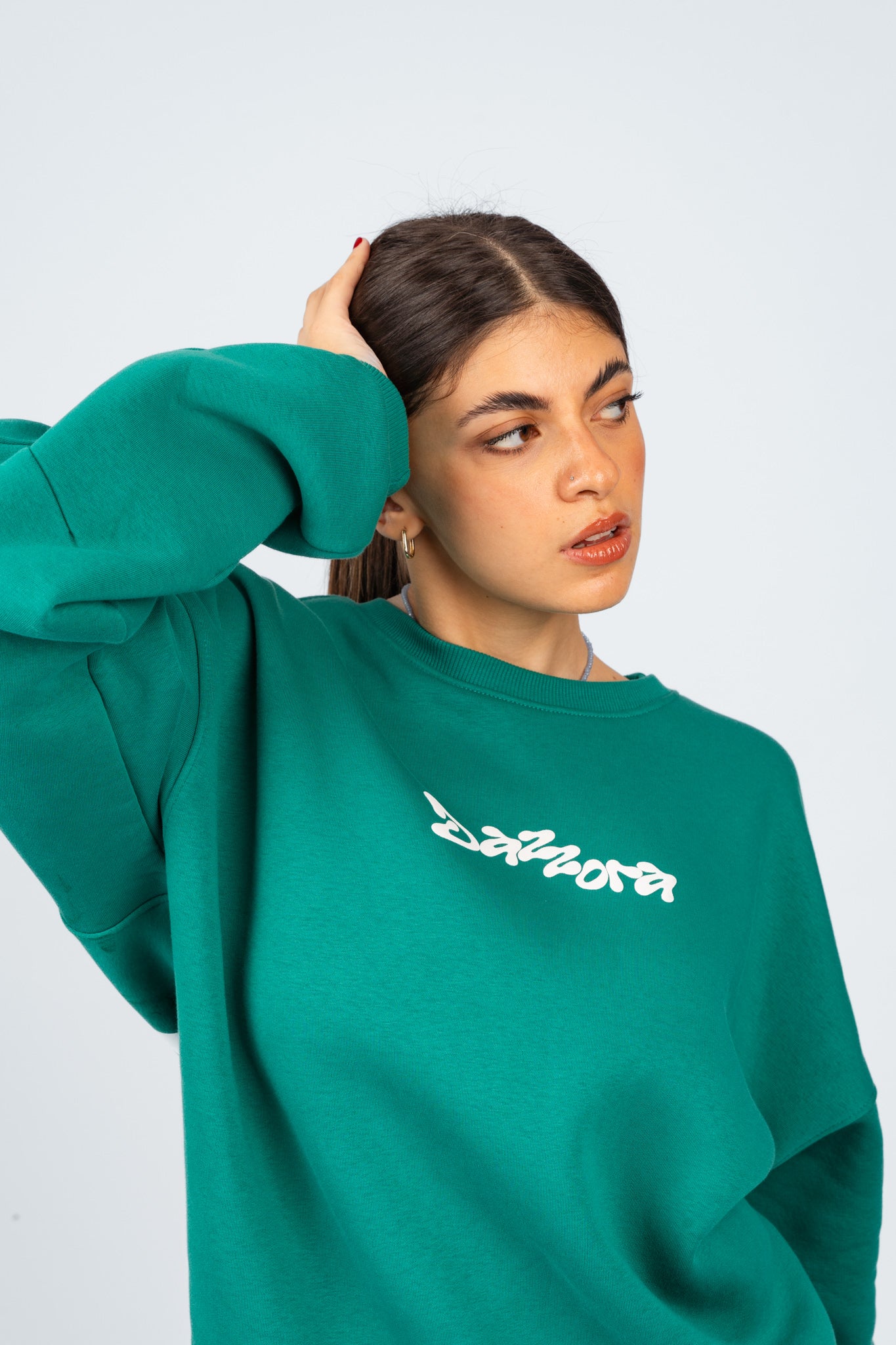 Dazz Teal Crewneck